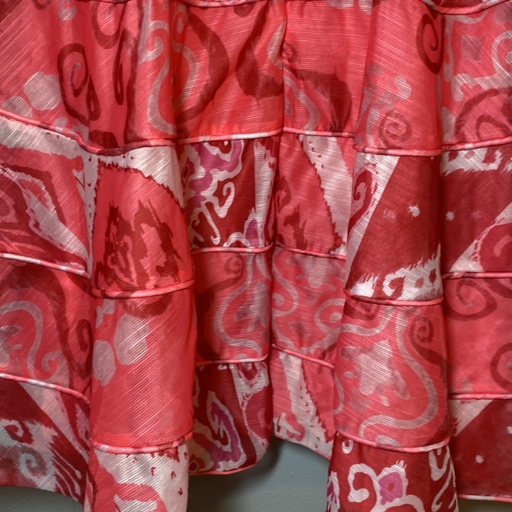 Lilly’s Kloset Red Geometric Dress Size S - Picture 7 of 14